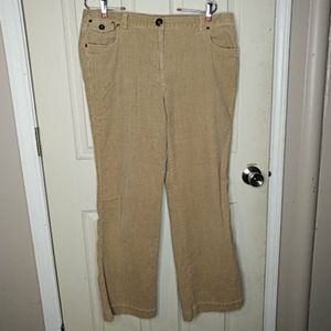 Sag Harbor Tan Boot Cut Corderoy Stretch 16